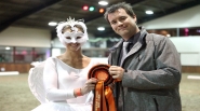 Mat Armitage Equivet with winner Jo Lashley